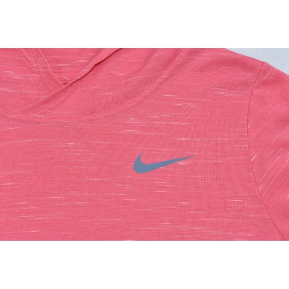 Nike Dri-Fit Girls Hoodie Size XL Pink Long Sleeve Lightweight Pullover AJ6781 - Picture 3 of 12